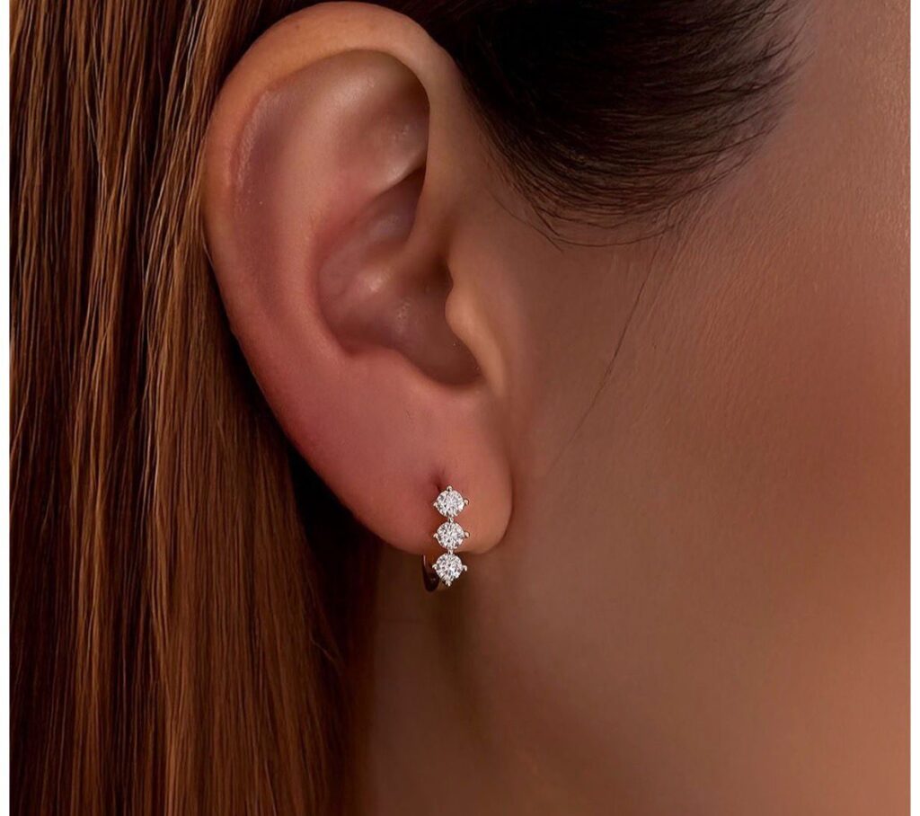 hidden halo diamond studs